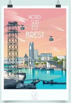Affiche A2 "Brest Nord Sud Est"