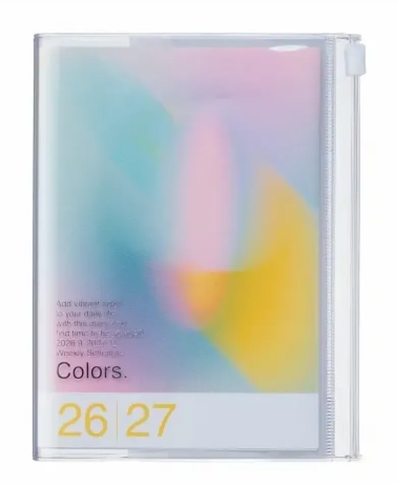 Agenda A5 2027 - Gradient Rose