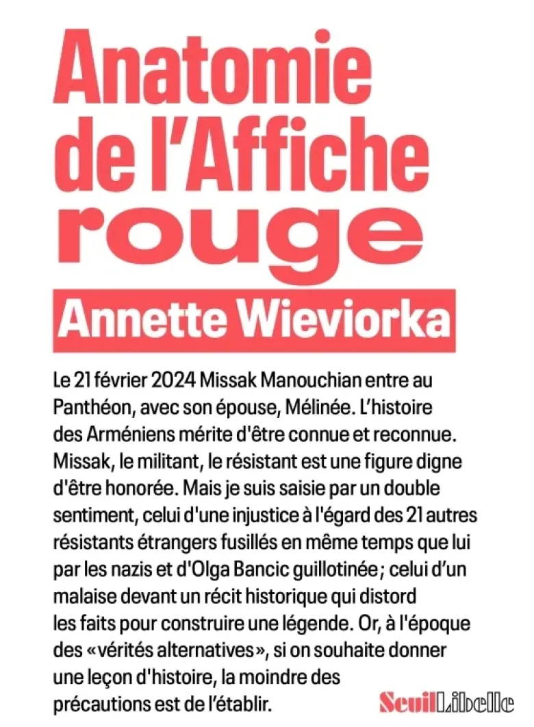 Anatomie de l'Affiche rouge