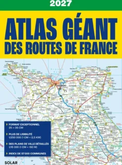 Atlas géant des routes de France 2027