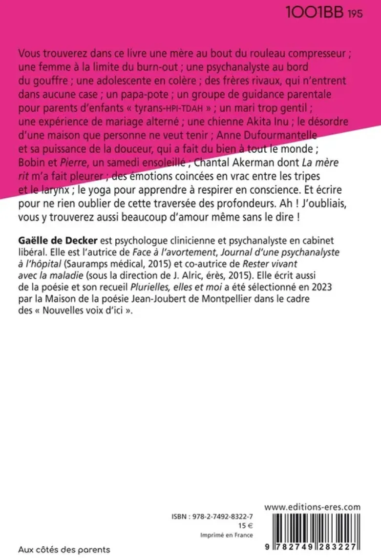1001 BB 195 - Journal d'une mère à l'envers