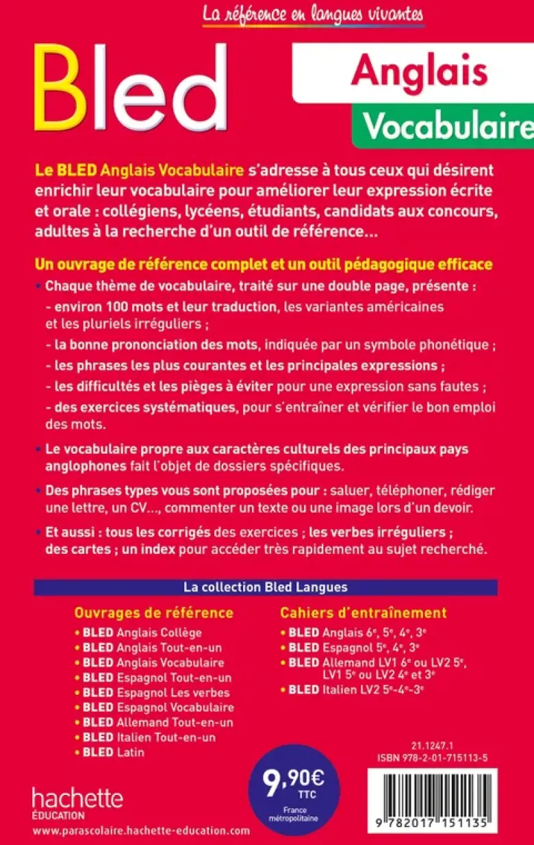 Bled Anglais Vocabulaire