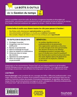 Boîte à outils Efficacité / Bien-être au travailLa boîte à outils de la gestion du temps - 3e éd.