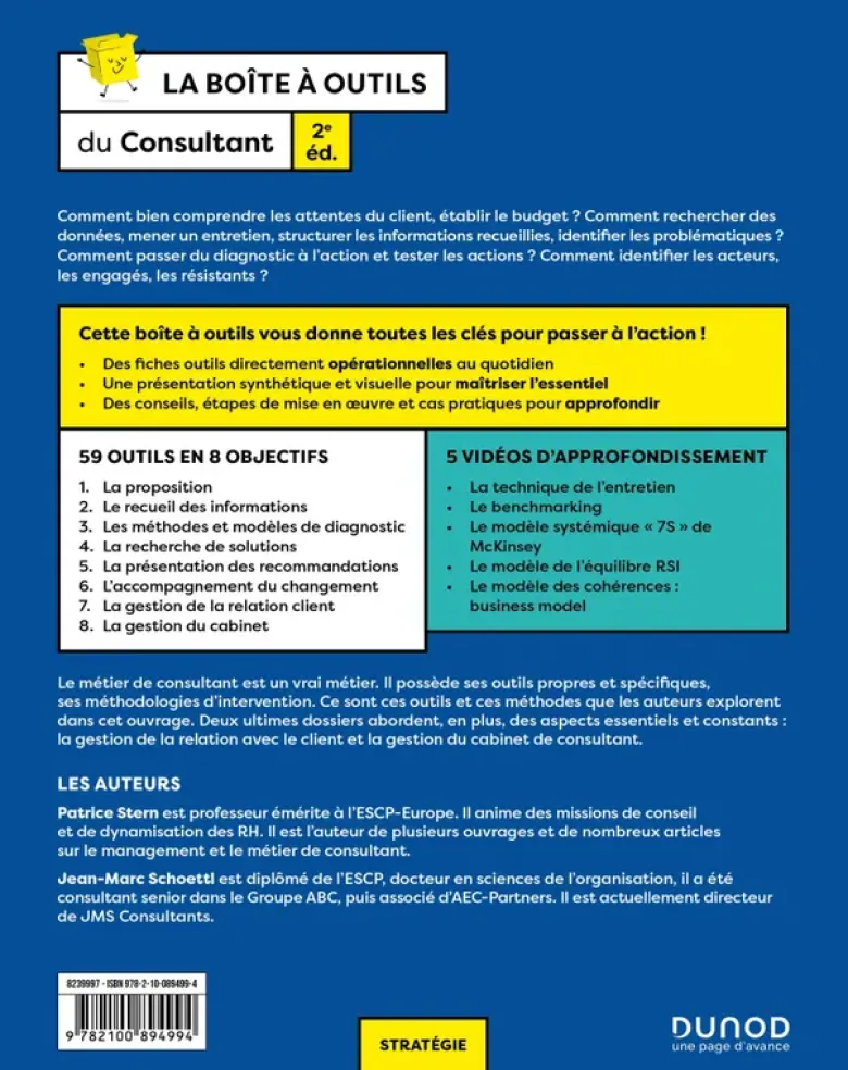 Boîte à outils Stratégie d'entrepriseLa boîte à outils du Consultant - 2e éd.