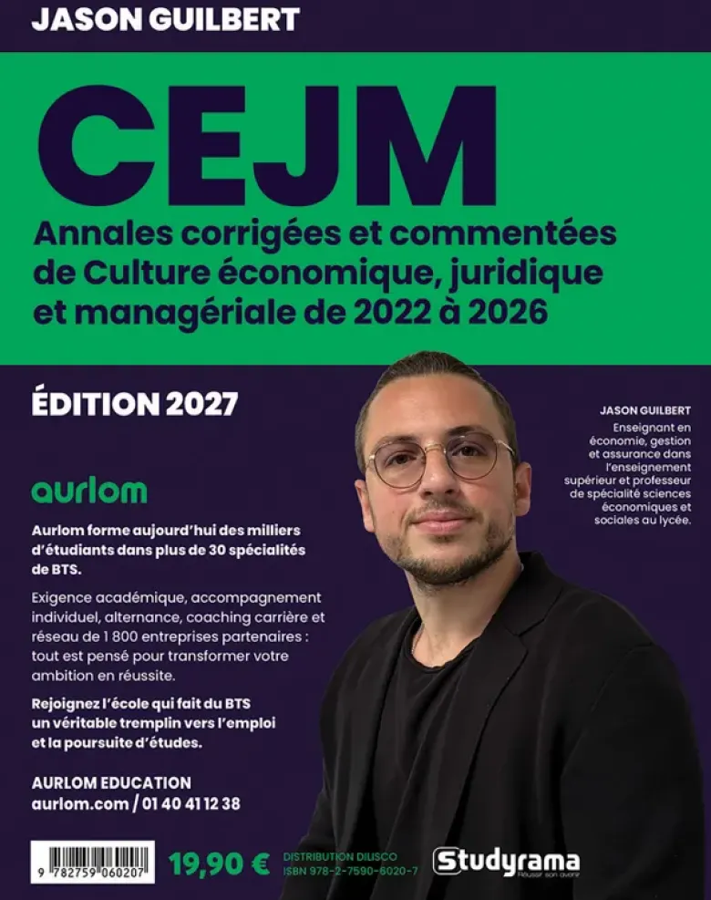 BTS - Annales corrigées CEJM