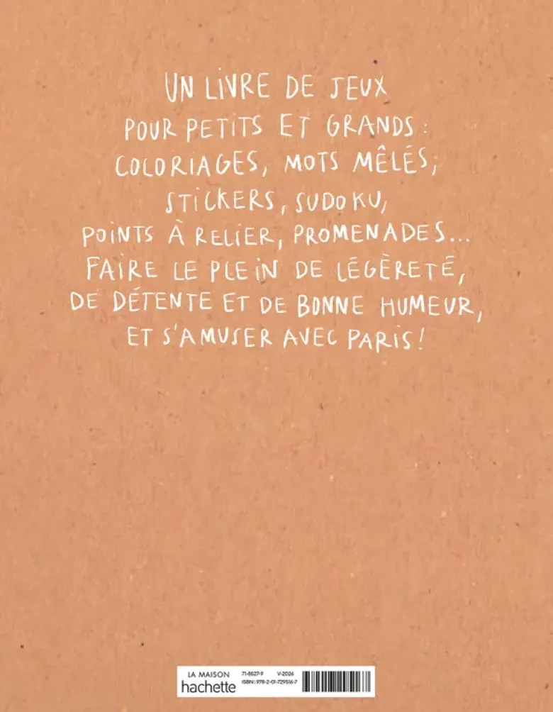 Cahier d'activités Paris