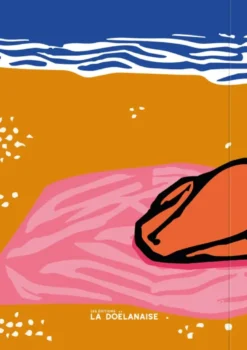 Carnet pages blanches lecture sur la plage
