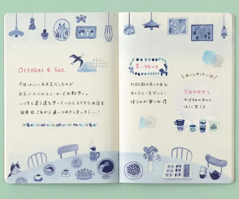 Carnet Yuru Log – Bleu Nordique