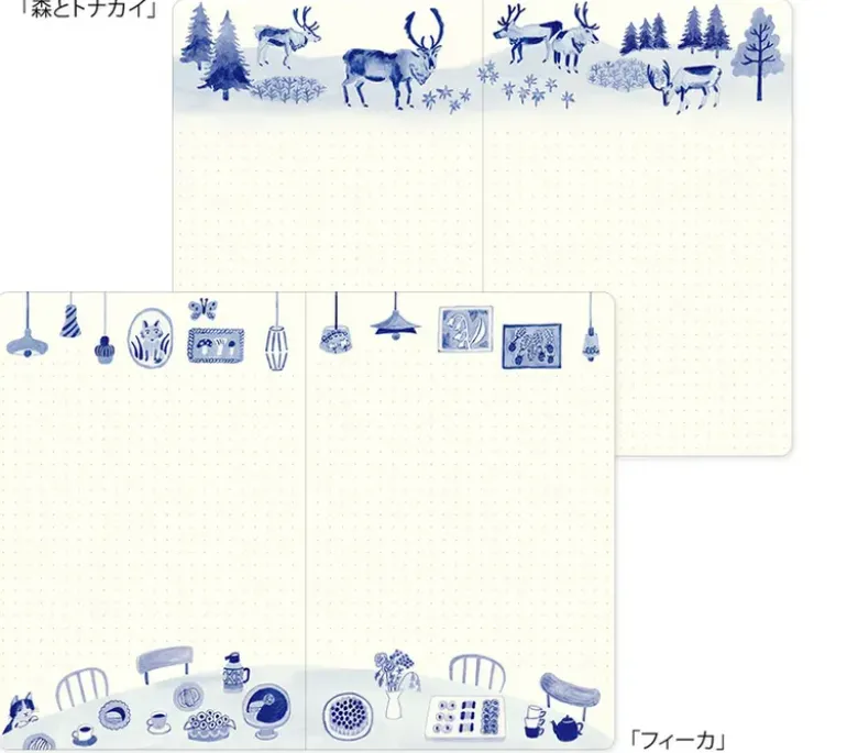 Carnet Yuru Log – Bleu Nordique