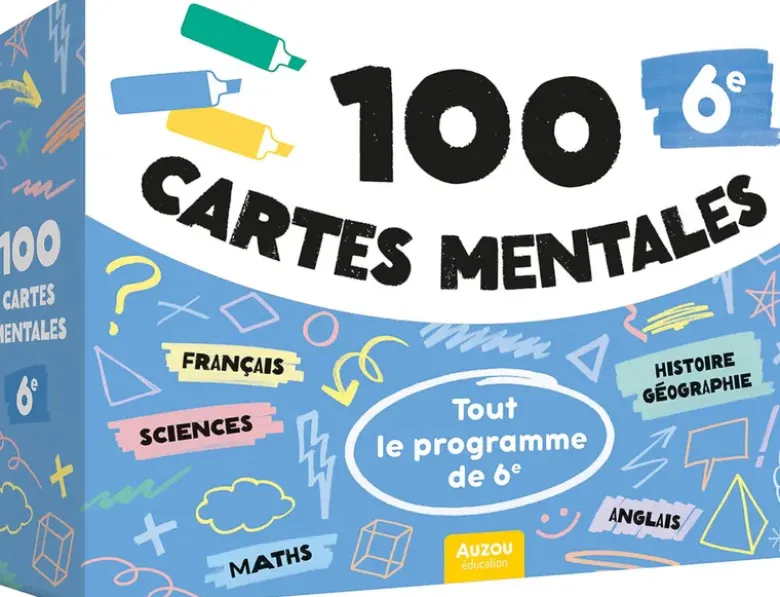 100 cartes mentales - Tout le programme de 6e