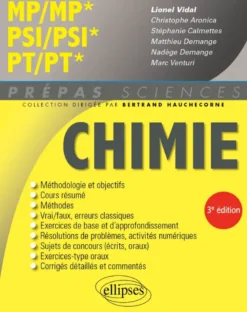 Chimie MP/MP* PSI/PSI* PT/PT*