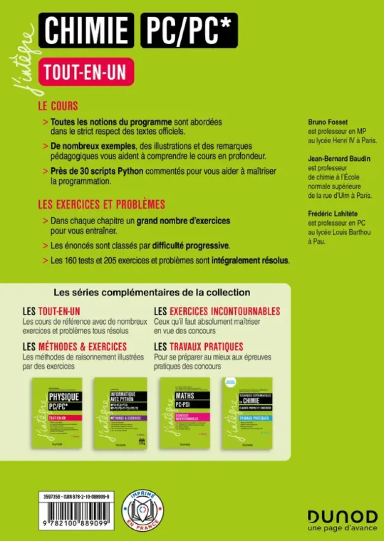 Chimie Tout-en-un PC/PC* - 5e éd.