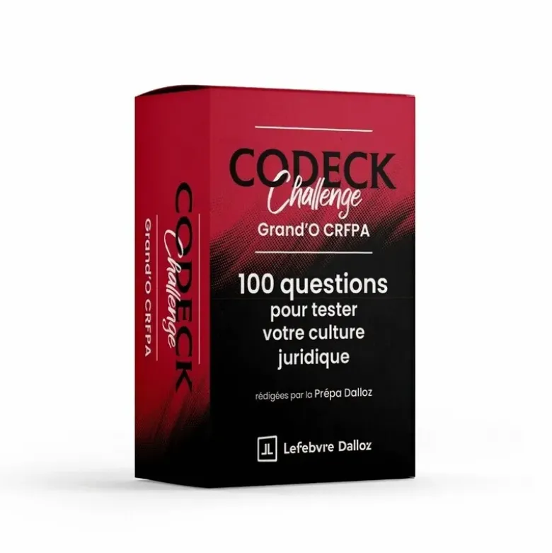 Codeck Challenge : Grand'O CRFPA - 100 questions pour tester votre culture juridique