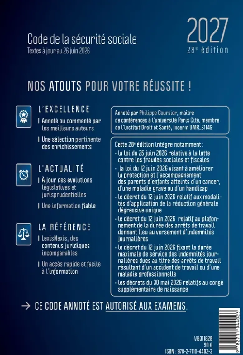 Code de la sécurité sociale 2027