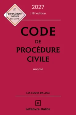 Code de procédure civile 2027, annoté. 118e éd.