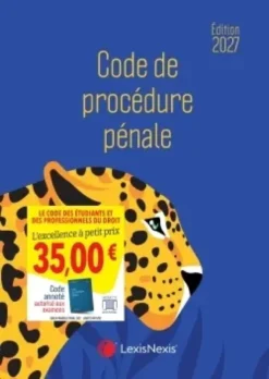 Code de procédure pénale 2027 JaquettePanthère