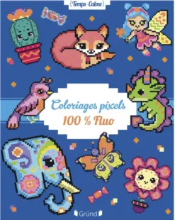 Coloriages pixels 100% fluo