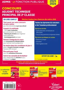 Concours Adjoint technique principal de 2e classe - Catégorie C - Tout-en-un - Annales 2024 incluses