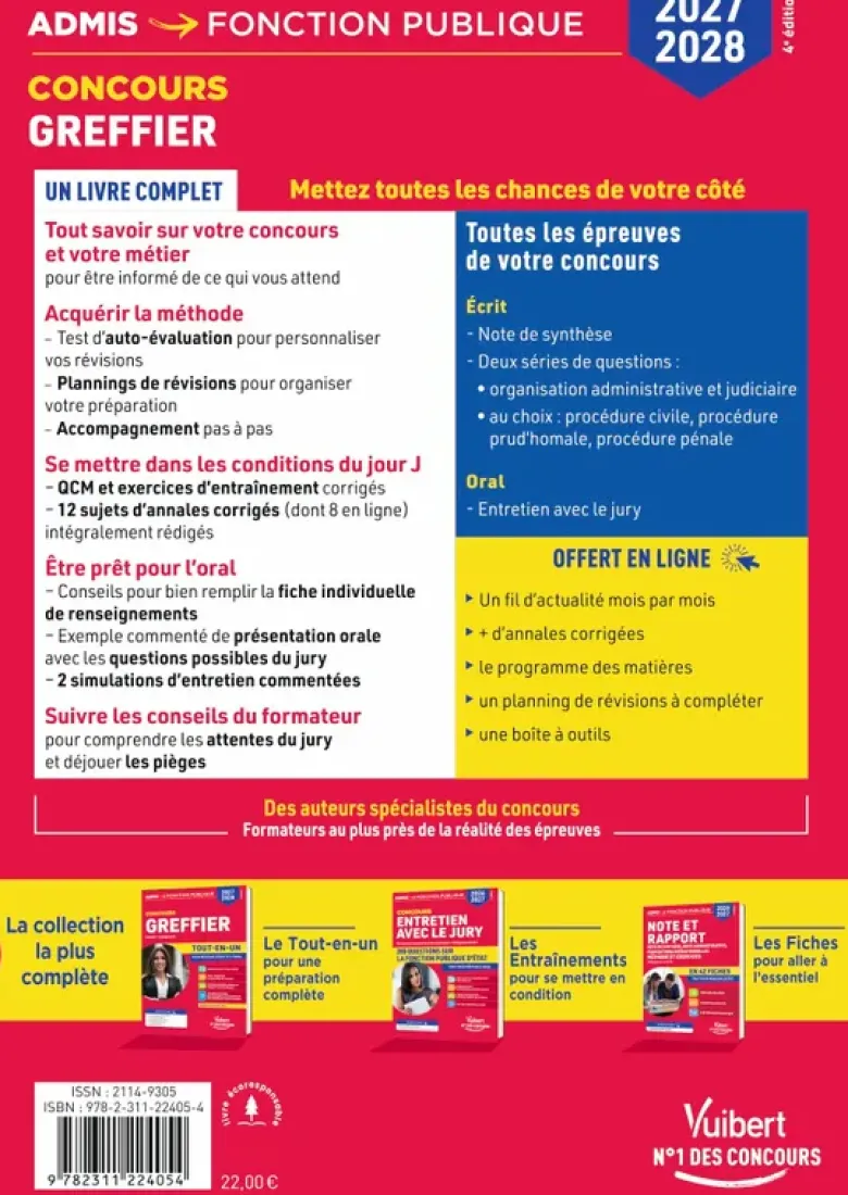 Concours Greffier 2027-2028 - Tout-en-un