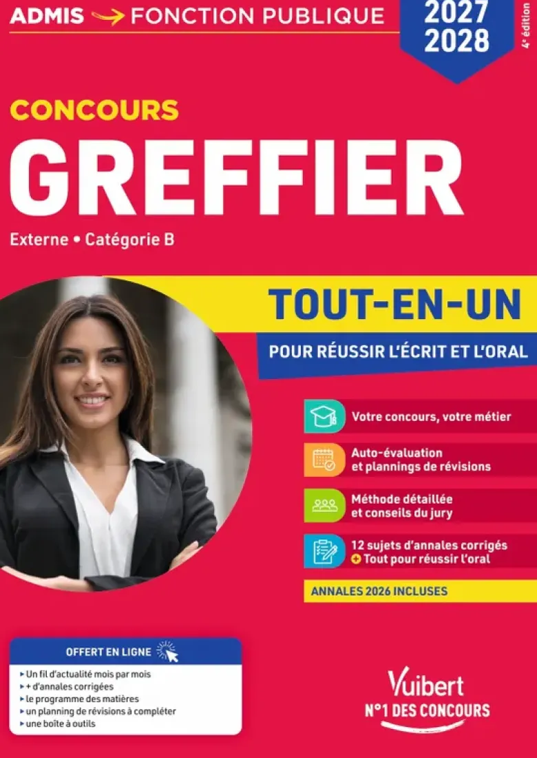 Concours Greffier 2027-2028 - Tout-en-un