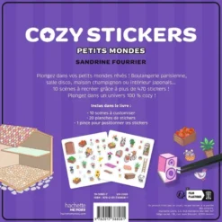 Cozy stickers (avec pince) - Petits mondes