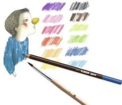 12 crayons aquarellables – classique