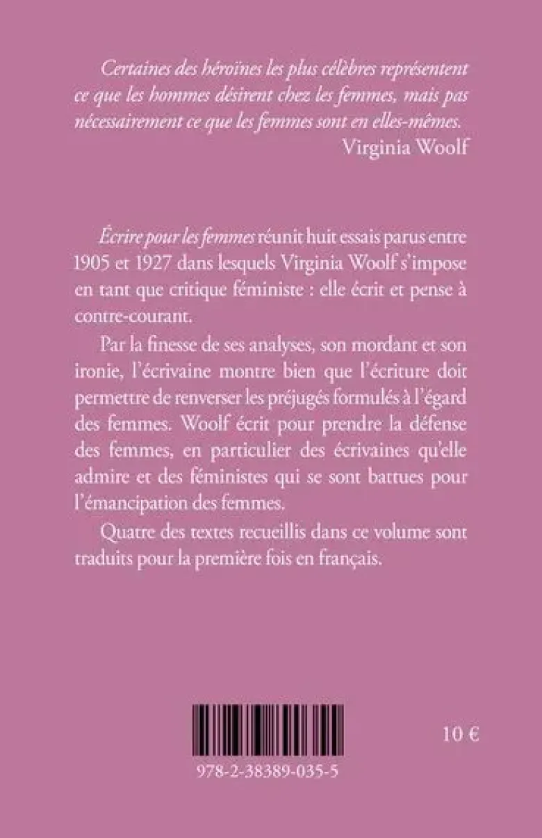 Écrire pour les femmes