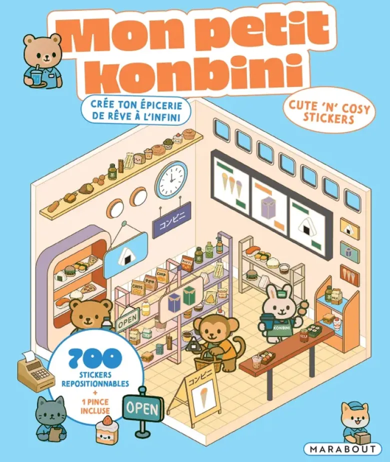 Cute 'n' cosy stickers - Mon petit konbini