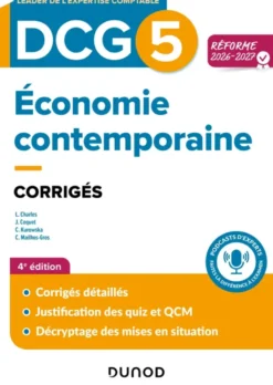 DCG 5 Économie contemporaineDCG 5 - Economie contemporaine - Corrigés - Réforme 2026-2027