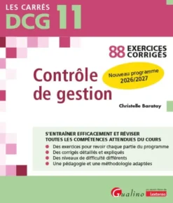 DCG 11 - Exercices corrigés - Contrôle de gestion