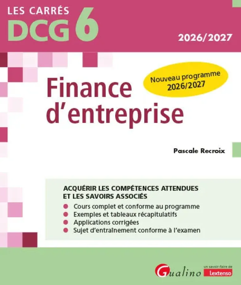 DCG 6 - Finance d'entreprise