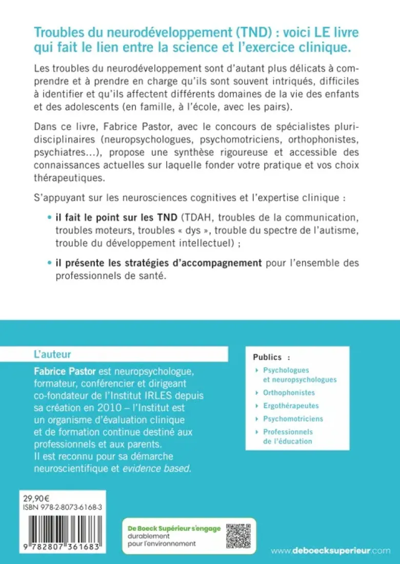 Diagnostic et accompagnement des troubles du neurodéveloppement