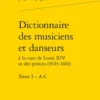 Dictionnaire des musiciens et danseurs