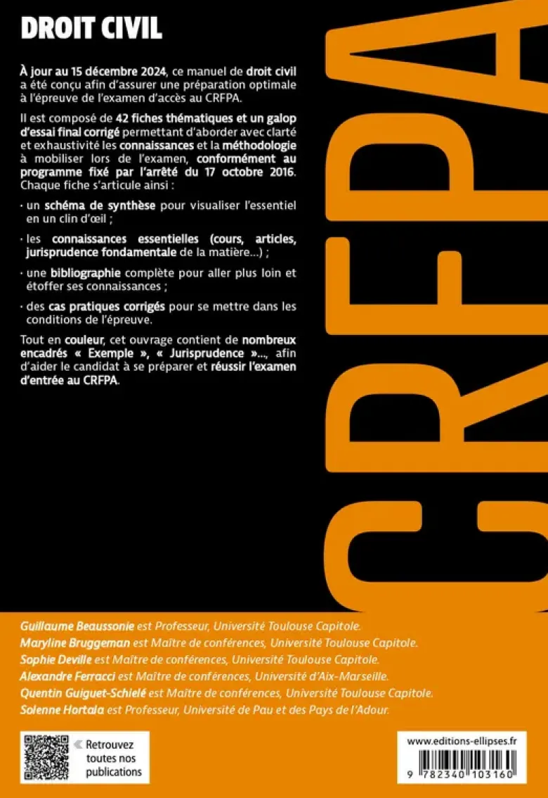 Droit civil - CRFPA 2025
