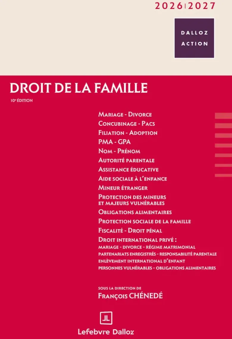 Droit de la famille 2026/2027. 10e éd.