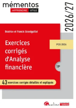 Exercices corrigés d'analyse financière