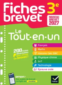 Fiches brevet - Le tout-en-un Brevet (toutes les matières) - Nouveaux programmes