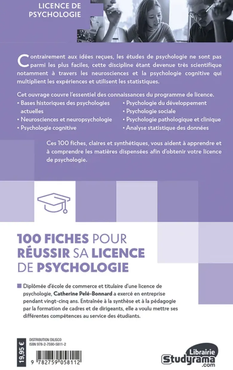 100 fiches pour réussir sa licence de psychologie