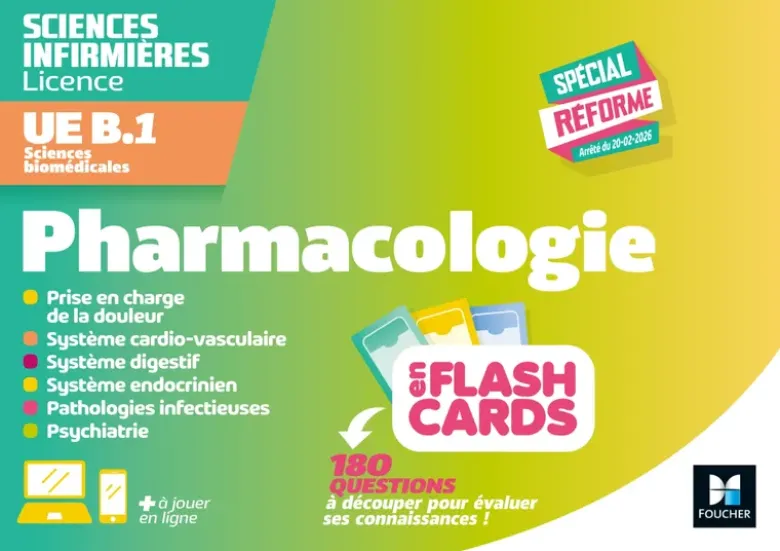 Flashcards DEI - UE B.1 Sciences biomédicales - Pharmacologie