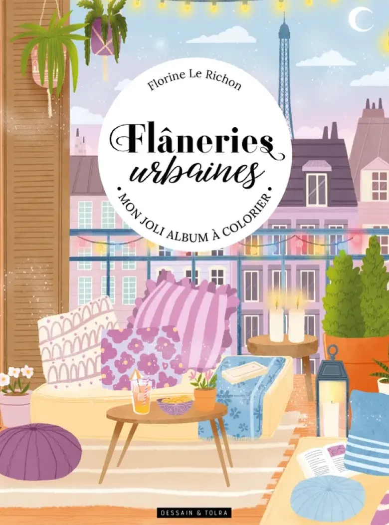 Flâneries urbaines : un beau livre à colorier