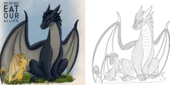 Fourth Wing: The Official Coloring Book