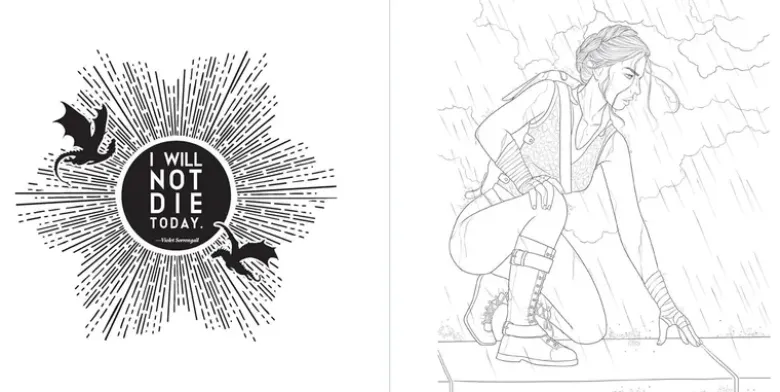 Fourth Wing: The Official Coloring Book