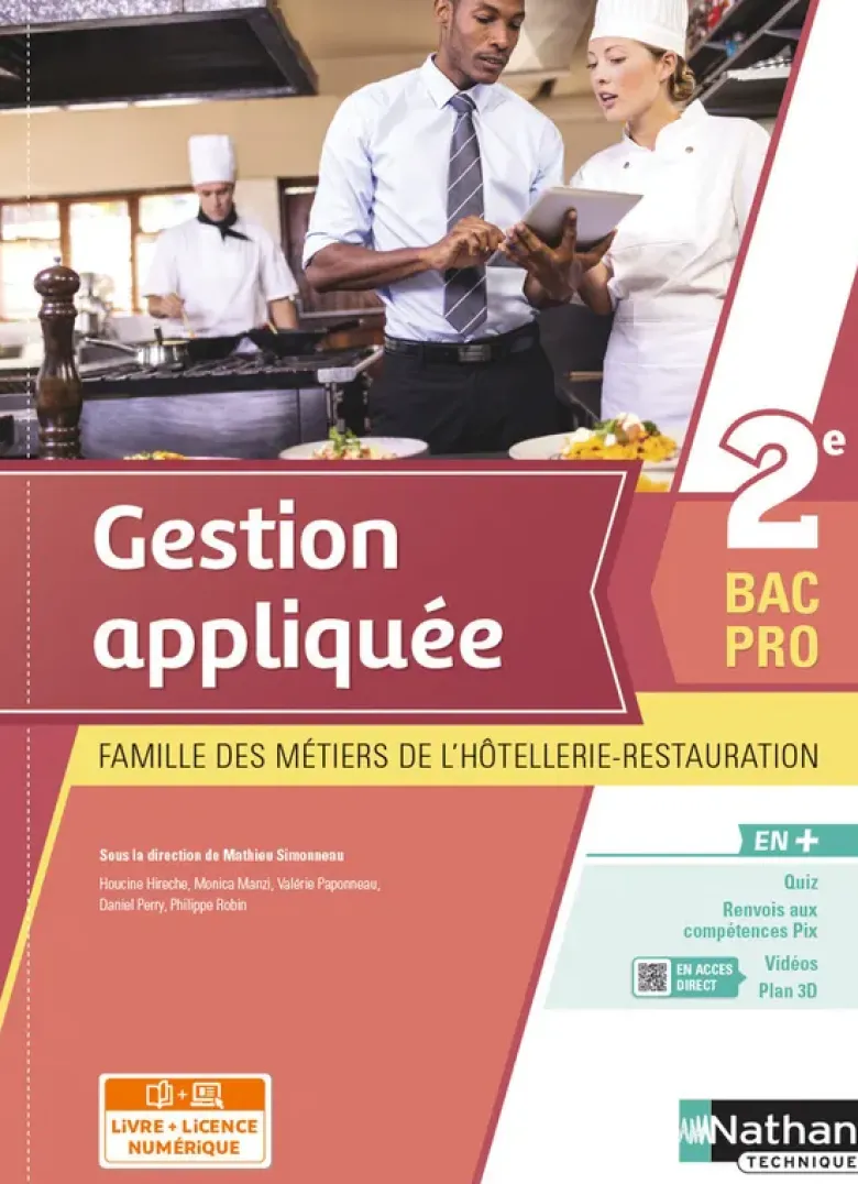 Gestion appliquée 2e Bac Pro MHR - Livre + licence élève - 2021