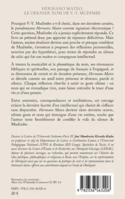 Hermano Mateo, le dernier nom de V.-Y. Mudimbe