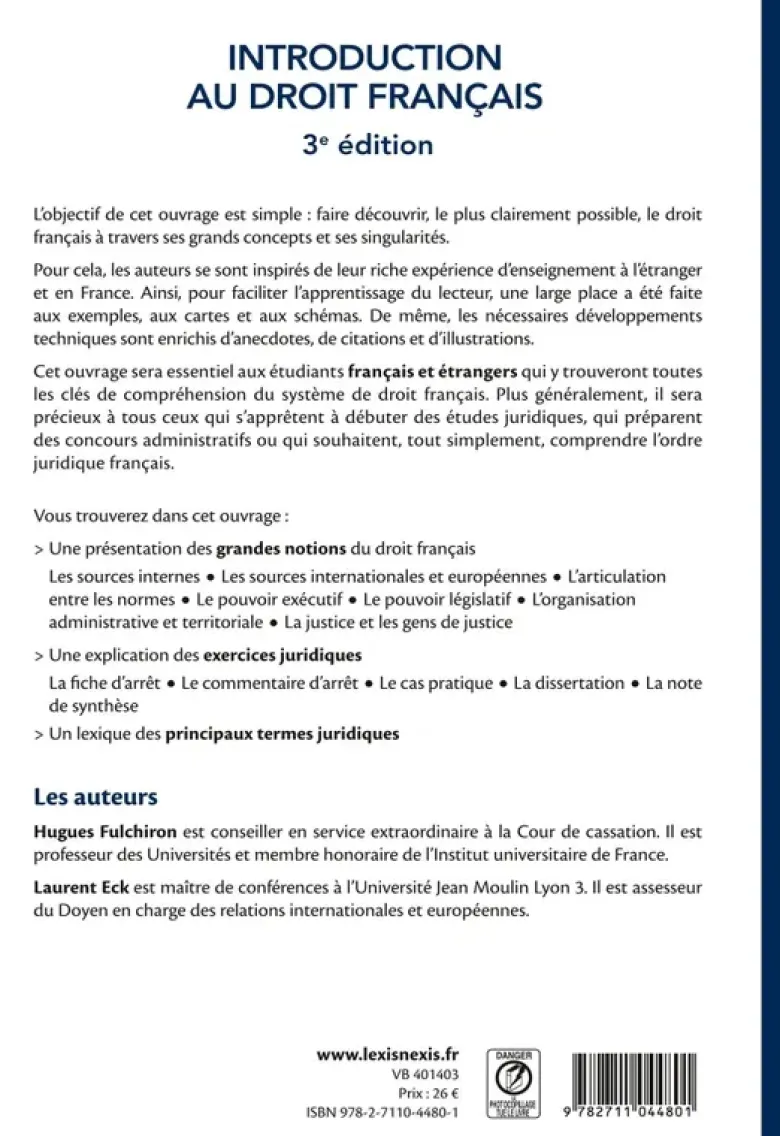 Introduction au droit français