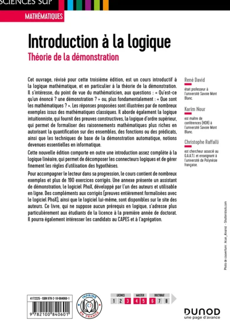 Introduction à la logique - 3e éd.