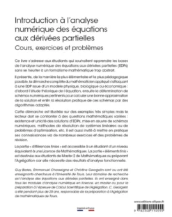 Introduction à l’analyse numérique des équations aux dérivées partielles