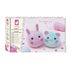 Kit Créatif - 2 Pompons Animaux à Créer