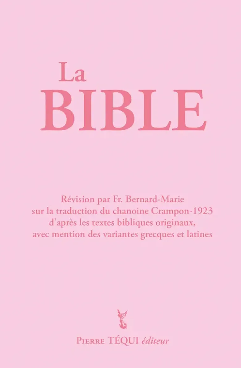La bible Crampon 1923-2023 – Couverture rose