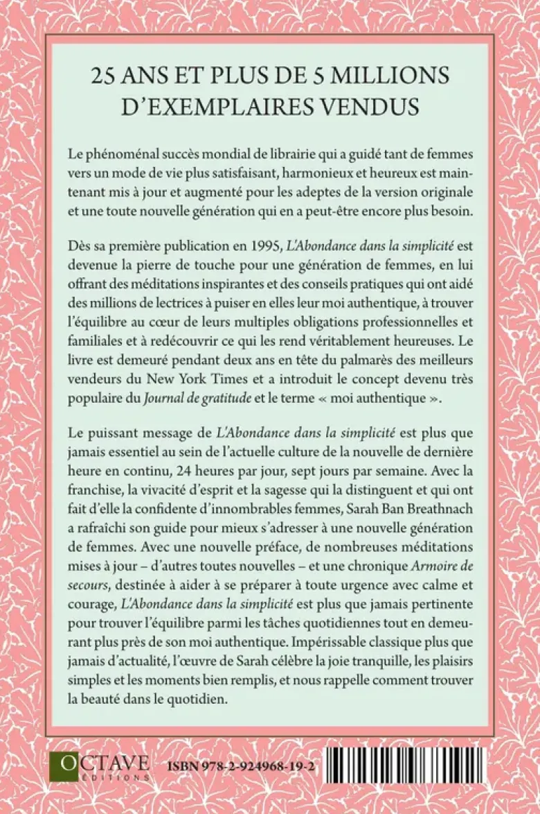 L'abondance dans la simplicité - 365 jours pour retrouver une vie joyeuse et équilibrée